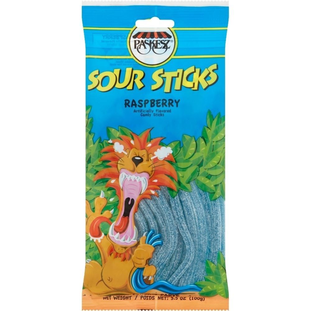 Paskesz Sour Sticks - Raspberry