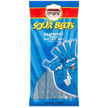 Paskesz Sour Belts - Raspberry