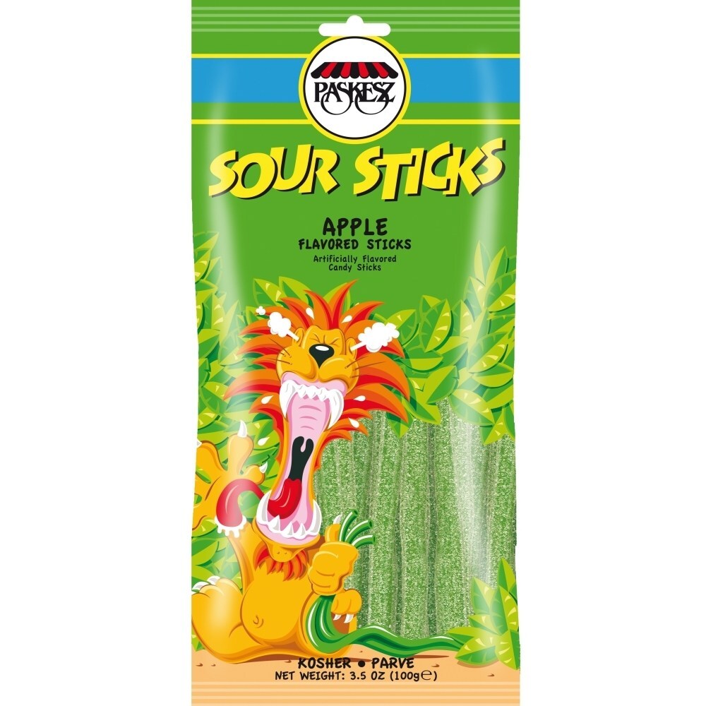 Paskesz Sour Sticks - Apple