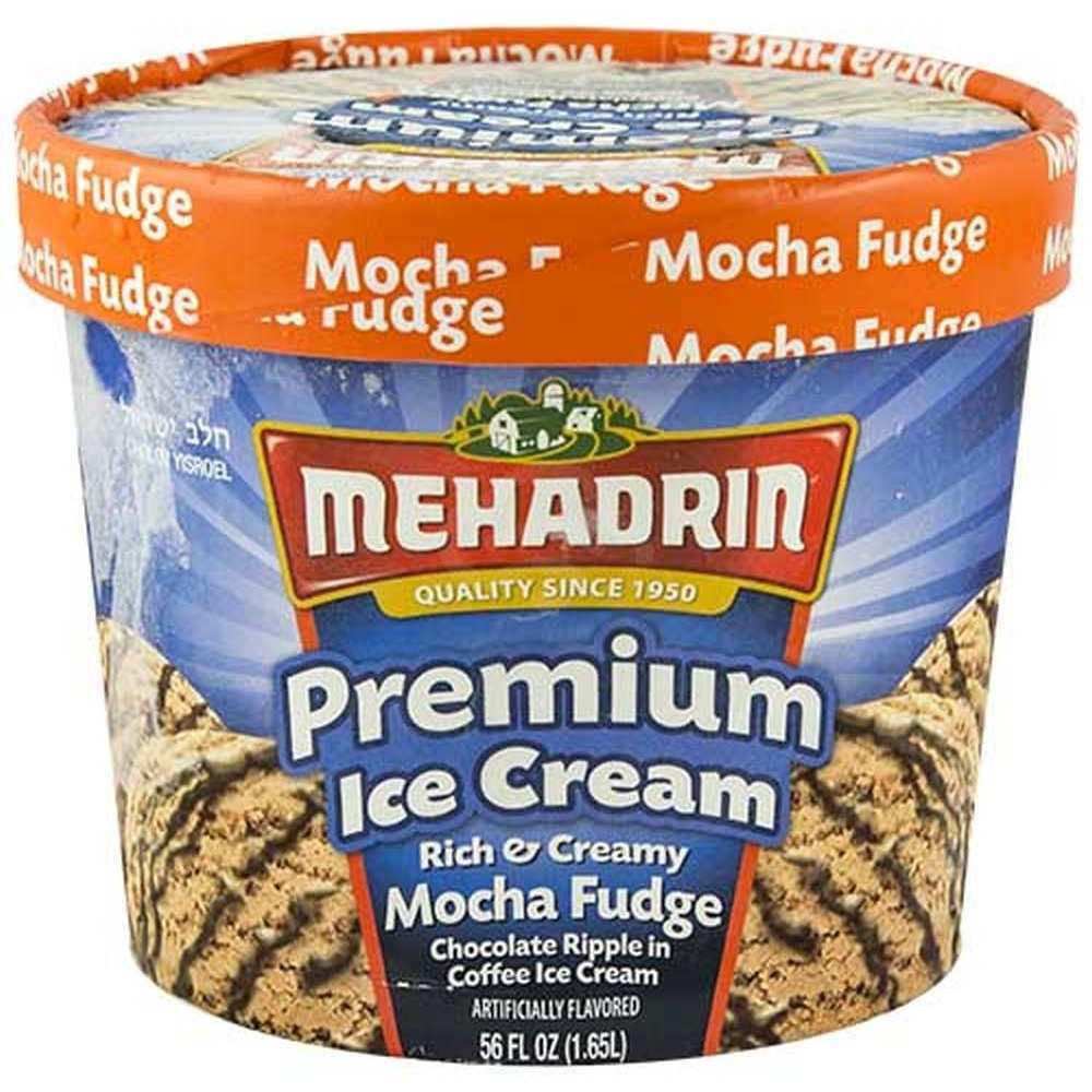 Mehadrin Mocha Fudge Ice Cream