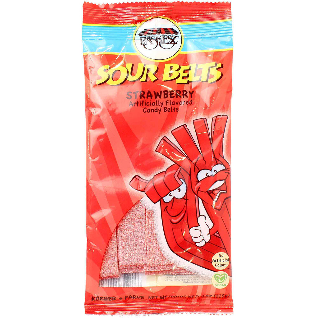 Paskesz Sour Belts - Strawberry
