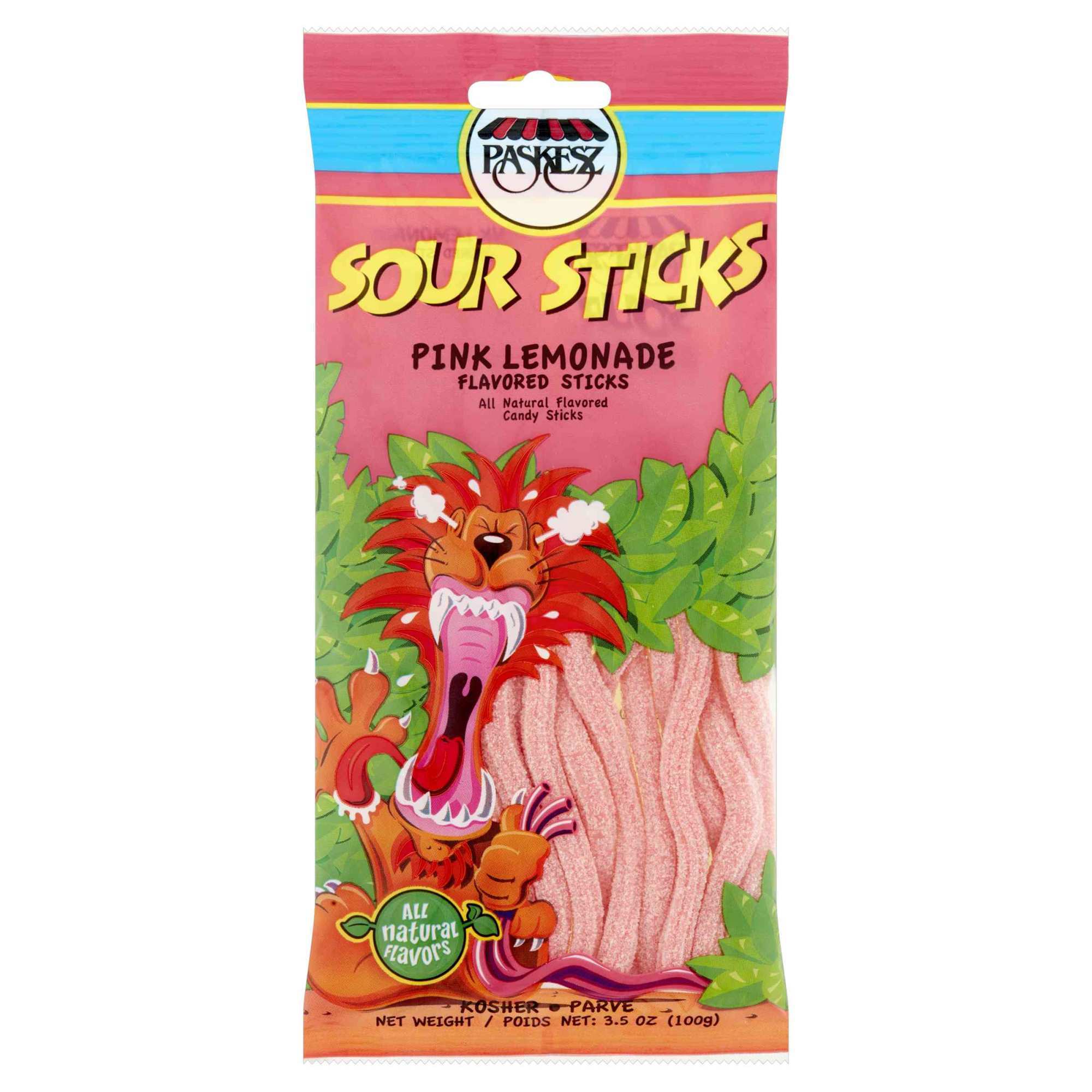 Paskesz Sour Sticks - Pink Lemonade