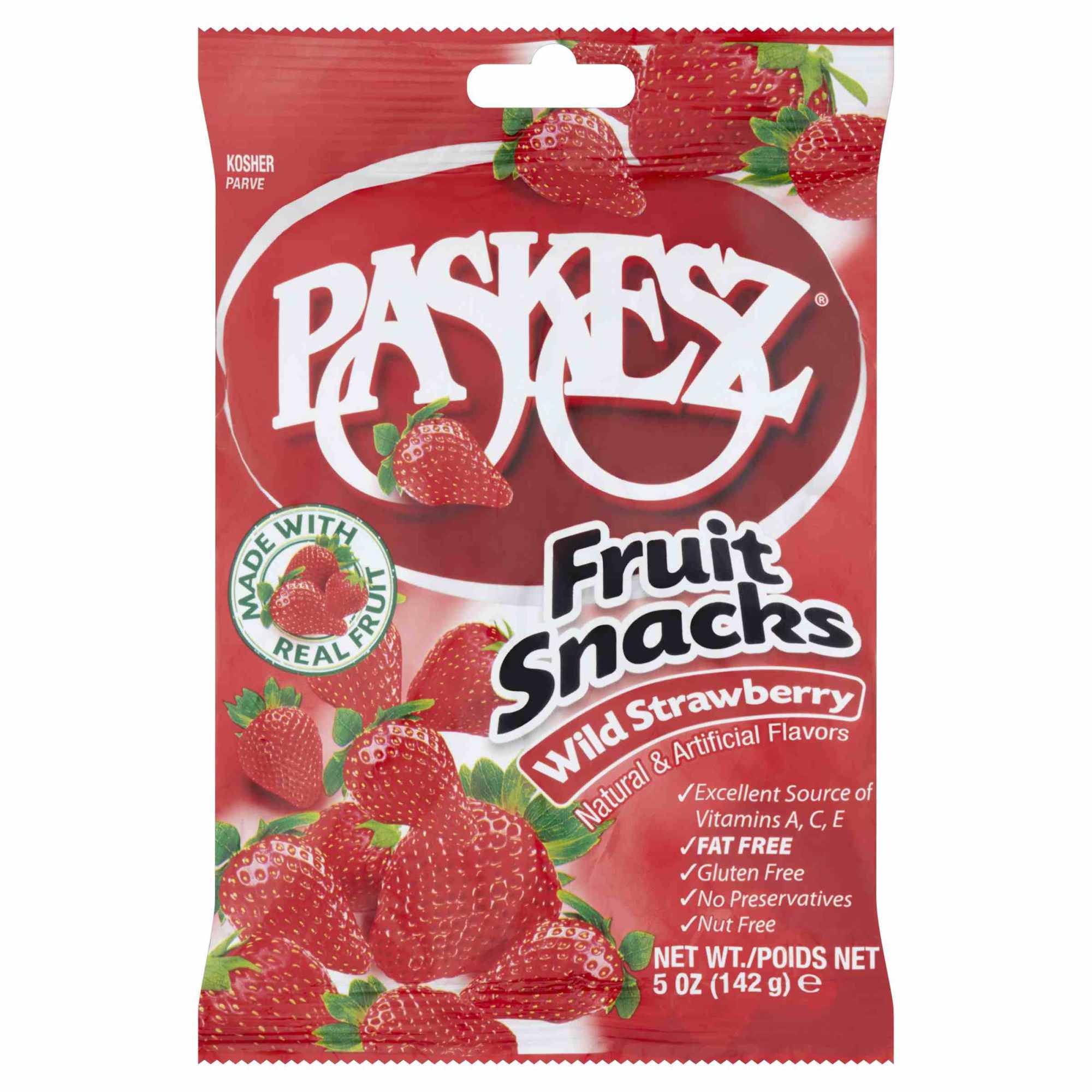 Paskesz Fruit Snacks - Strawberry