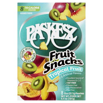 Paskesz Fruit Snacks - Tropical