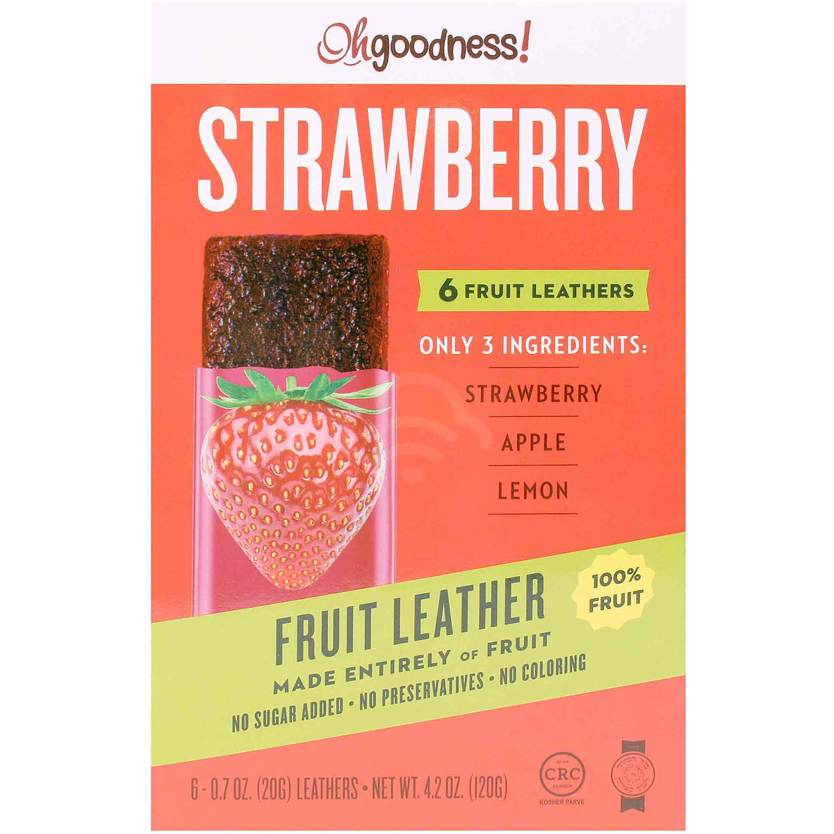 Oh Goodness Fruit Leather - Strawberry