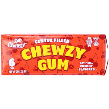 Chewzy Filled Gum - Cherry
