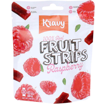 Kravy Fruit Strips - Raspberry
