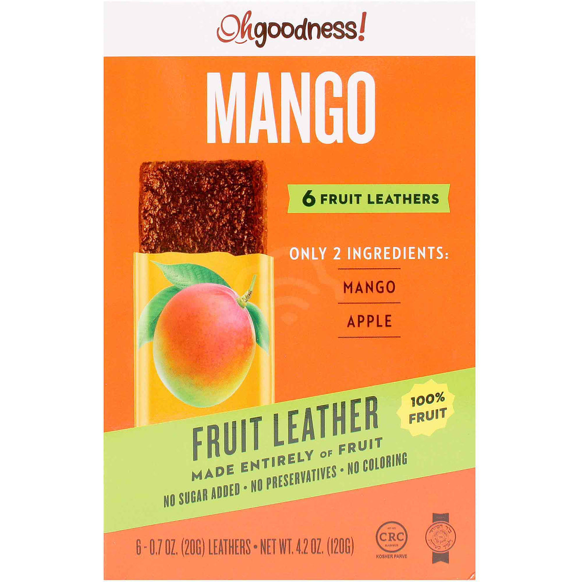 Oh Goodness Fruit Leather - Mango