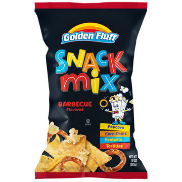 Golden Fluff BBQ Snack Mix
