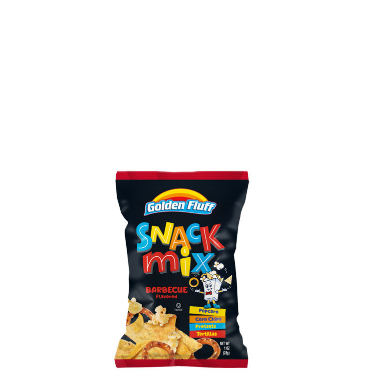 Golden Fluff BBQ Snack Mix