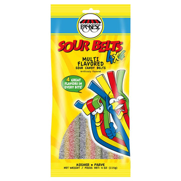 Paskesz Sour Belts - Rainbow
