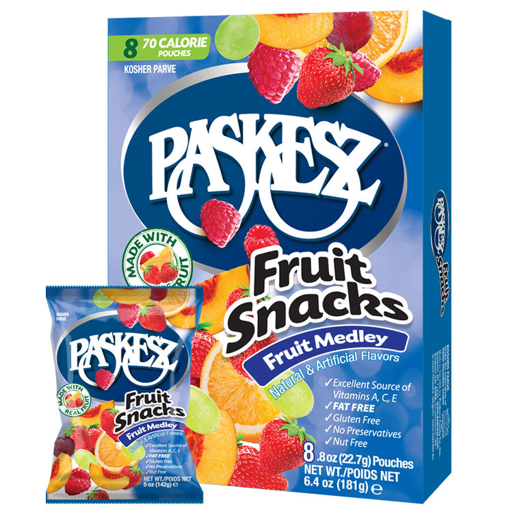 Paskesz Fruit Snacks BOX - Fruit Medley