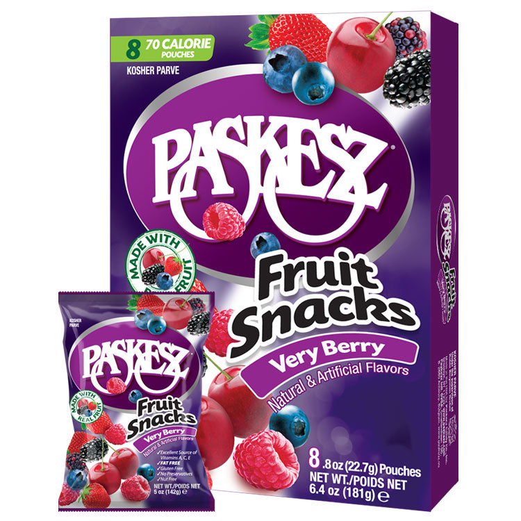 Paskesz Fruit Snacks BOX - Very Berry