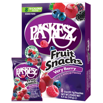 Paskesz Fruit Snacks BOX - Very Berry