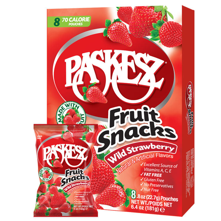 Paskesz Fruit Snacks BOX - Strawberry