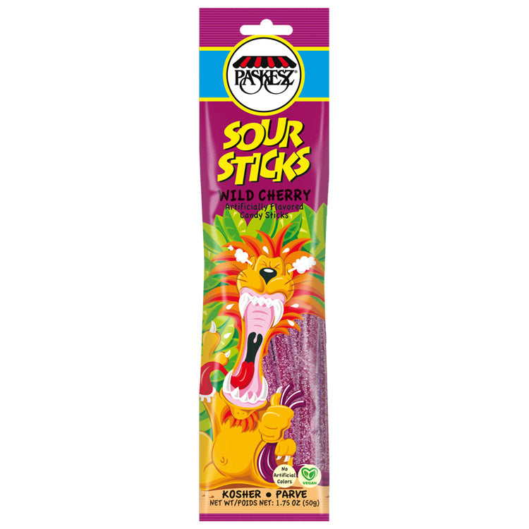 Paskesz Sour Sticks - Wild Cherry