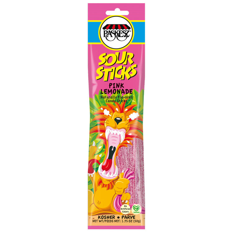 Paskesz Sour Sticks - Pink Lemonade
