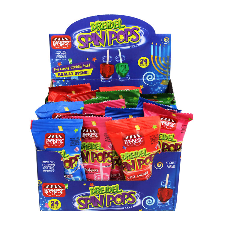 Paskesz Dreidel Spin Pops
