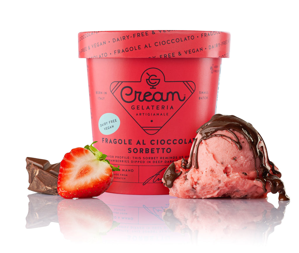 Cream Sorbet - Choc Covered Strawberry
