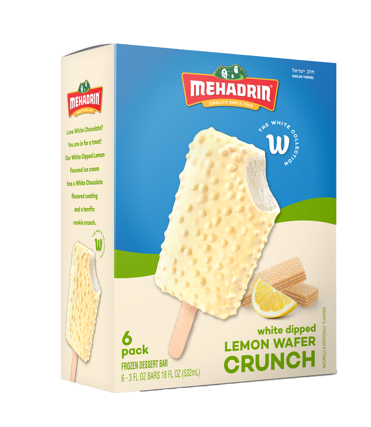 Mehadrin White Crunch - Lemon