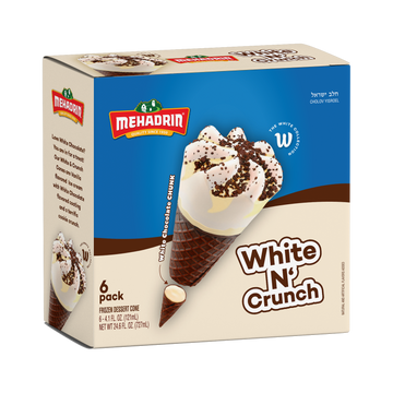 Mehadrin White Crunch Cones