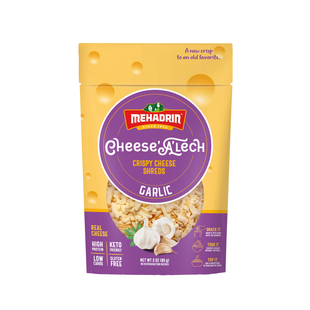 Mehadrin Cheese-Alech Shreds - Garlic