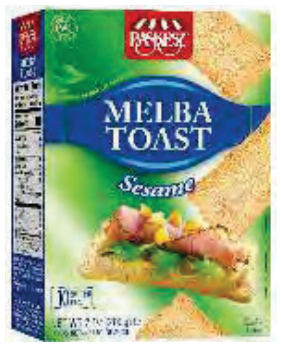Paskesz Melba Toast - Sesame