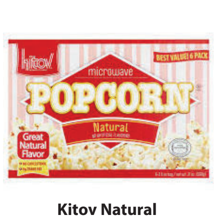 Kitov Natural Microwave Popcorn