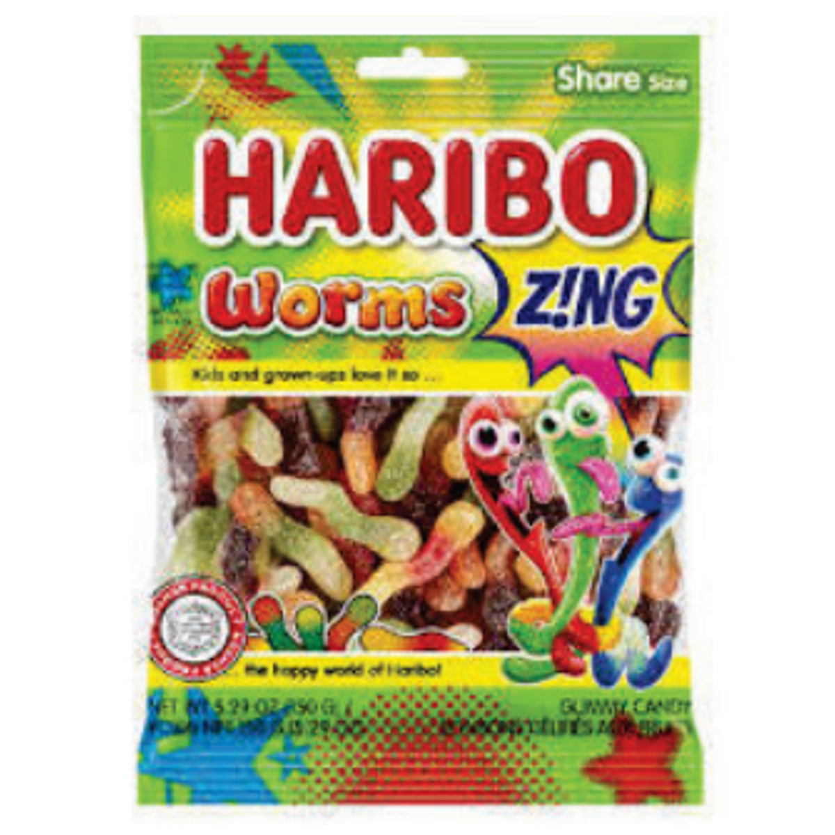 Haribo Gummi Sour Worms