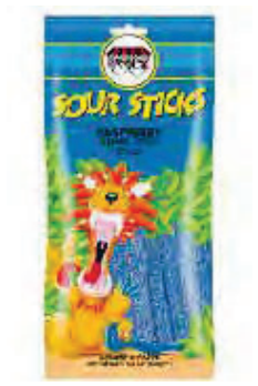 Paskesz Sour Sticks - Wild Cherry