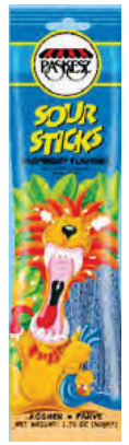 Paskesz Sour Sticks - Raspberry