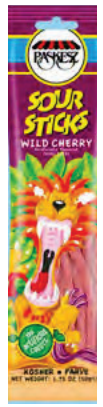 Paskesz Sour Sticks - Wild Cherry