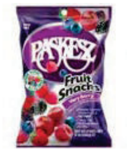 Paskesz Fruit Snacks - Very Berry
