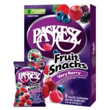 Paskesz Fruit Snacks BOX - Very Berry