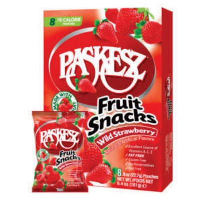 Paskesz Fruit Snacks BOX - Strawberry