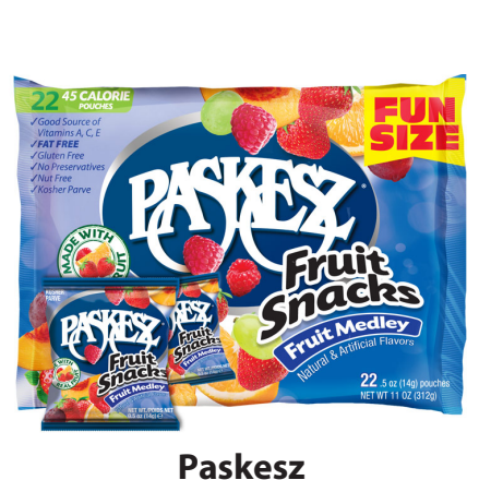 Paskesz Fruit Snacks Family- Medley