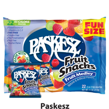 Paskesz Fruit Snacks Family- Medley