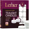 Lerner 6 hour Tealights - CLEAR