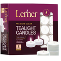 Lerner 8 hour Tealights - CLEAR