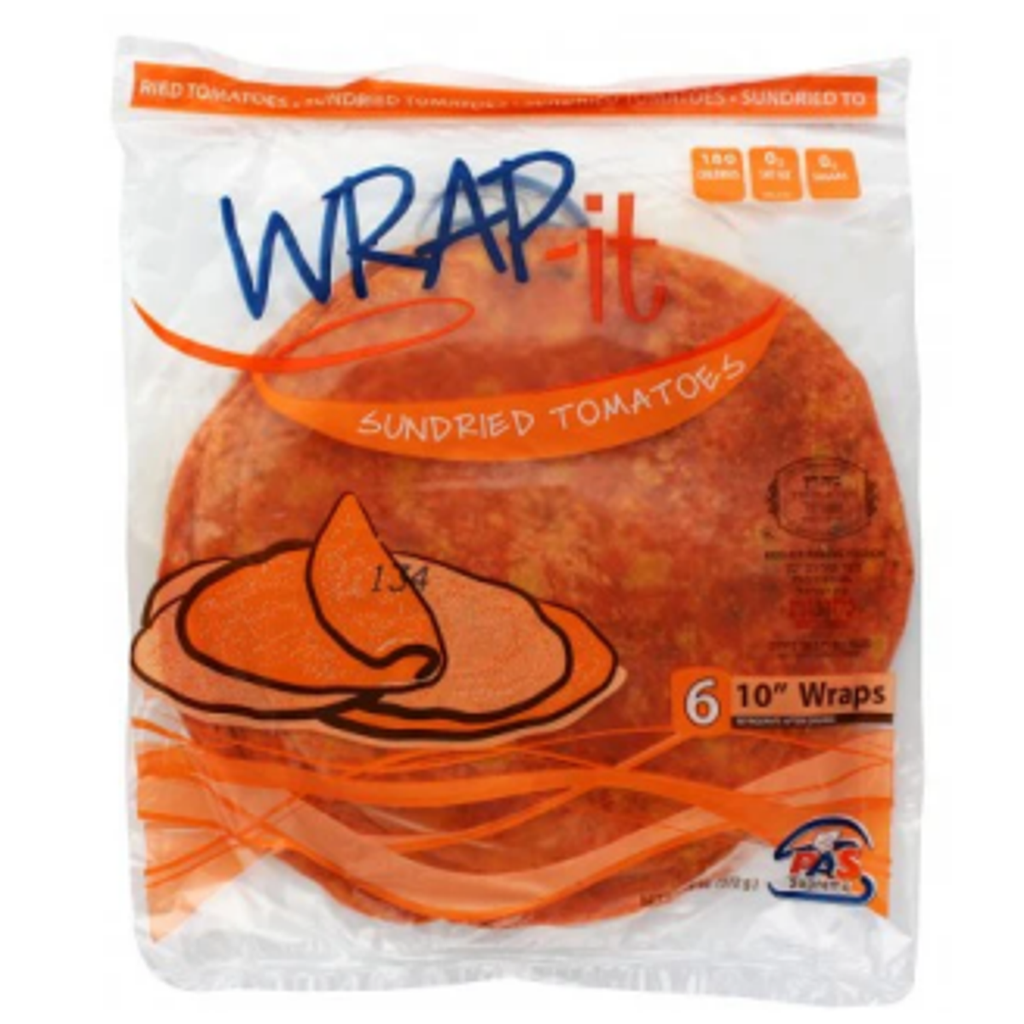 Pas Wraps 10" - Tomato