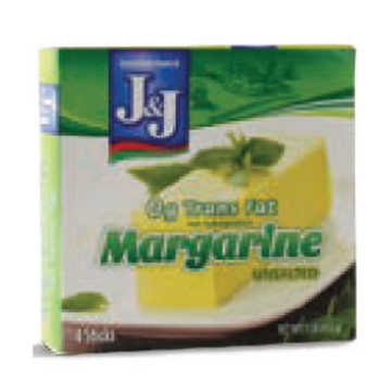 J&J Margarine Quarters - Trans Fat Free