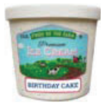 Pride Farm Birthday Cake Ice Cream