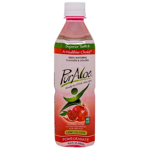 PurAloe Flavored Water - Pomegranate