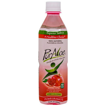 PurAloe Flavored Water - Pomegranate