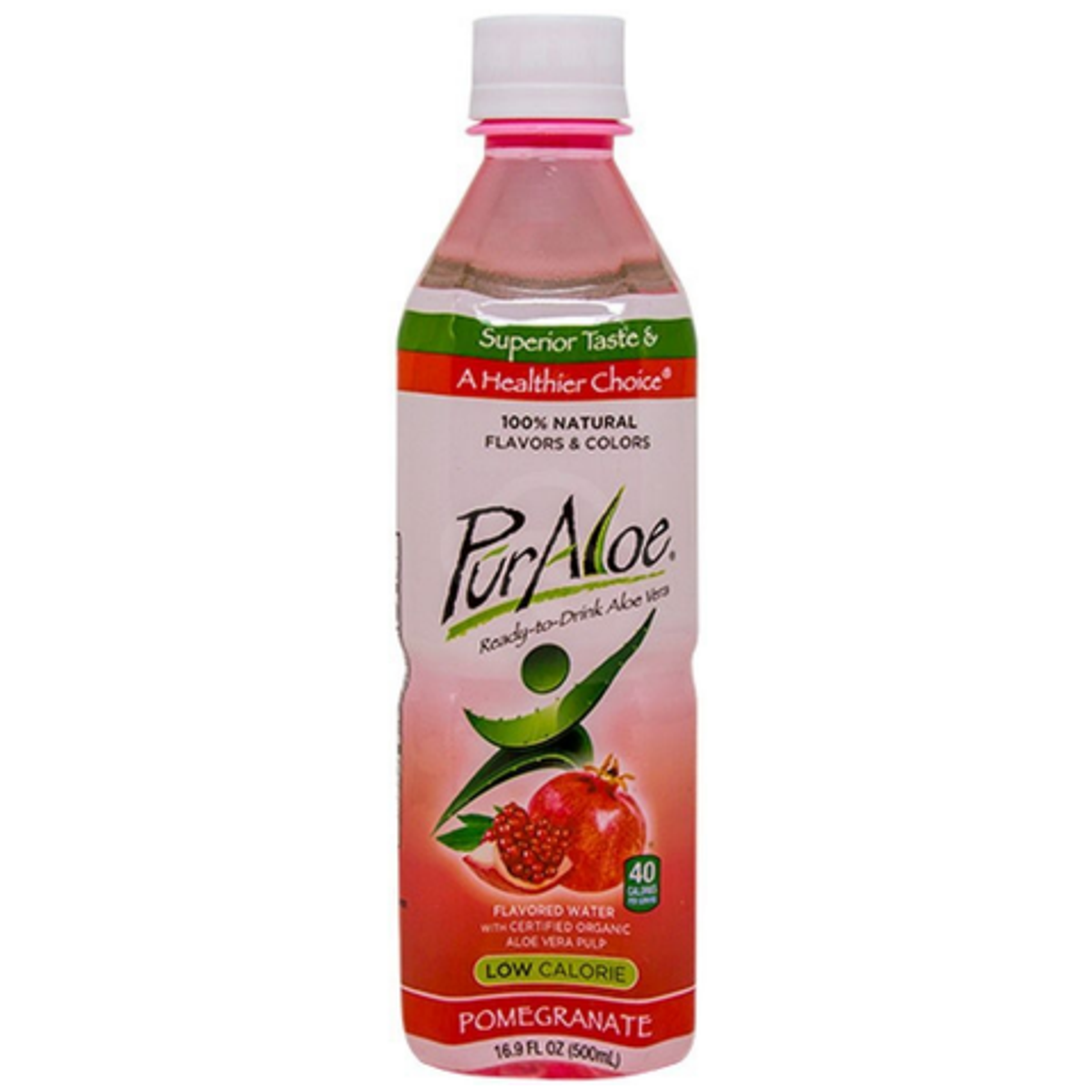 PurAloe Flavored Water - Pomegranate
