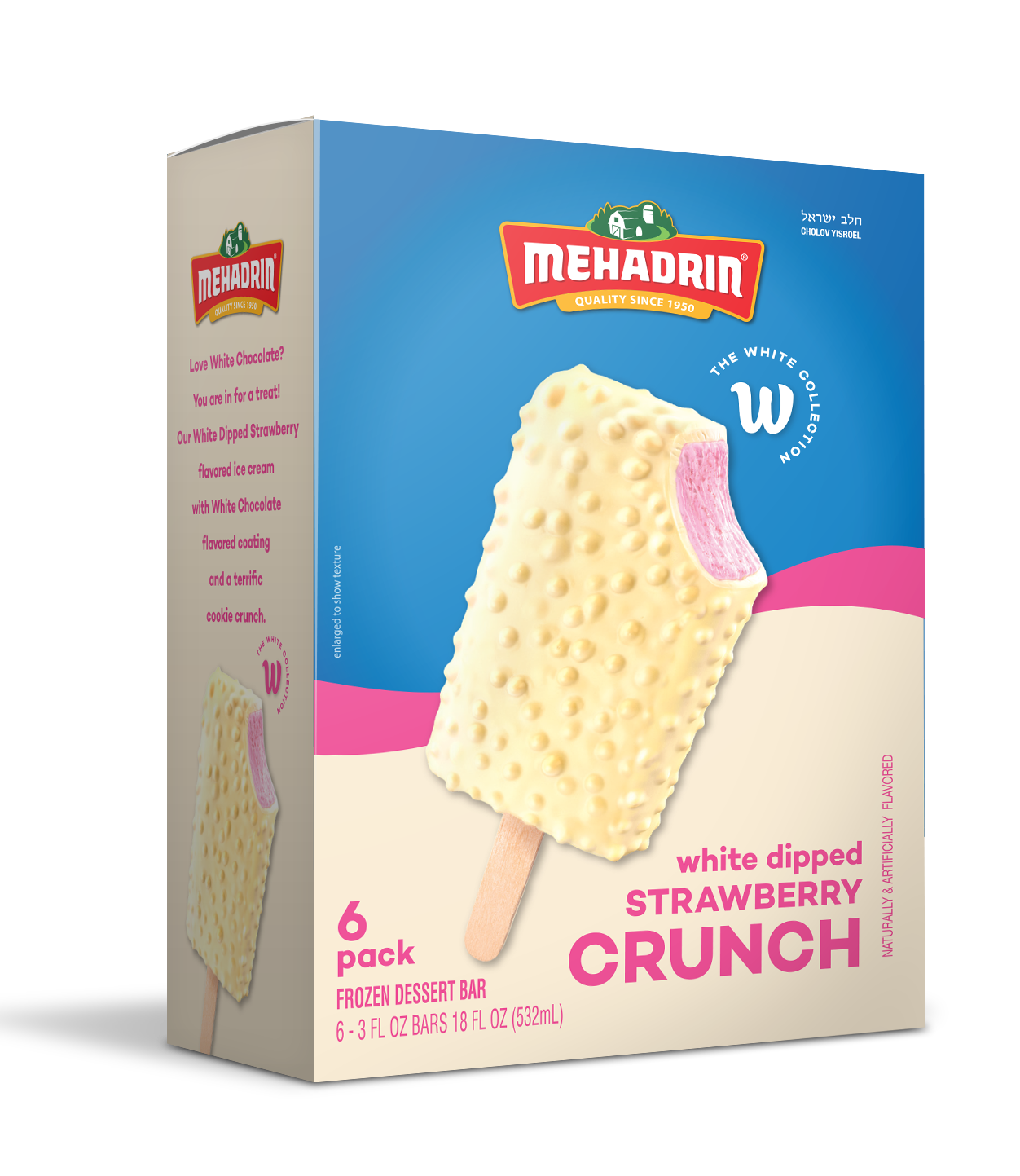Mehadrin White Crunch - Strawberry