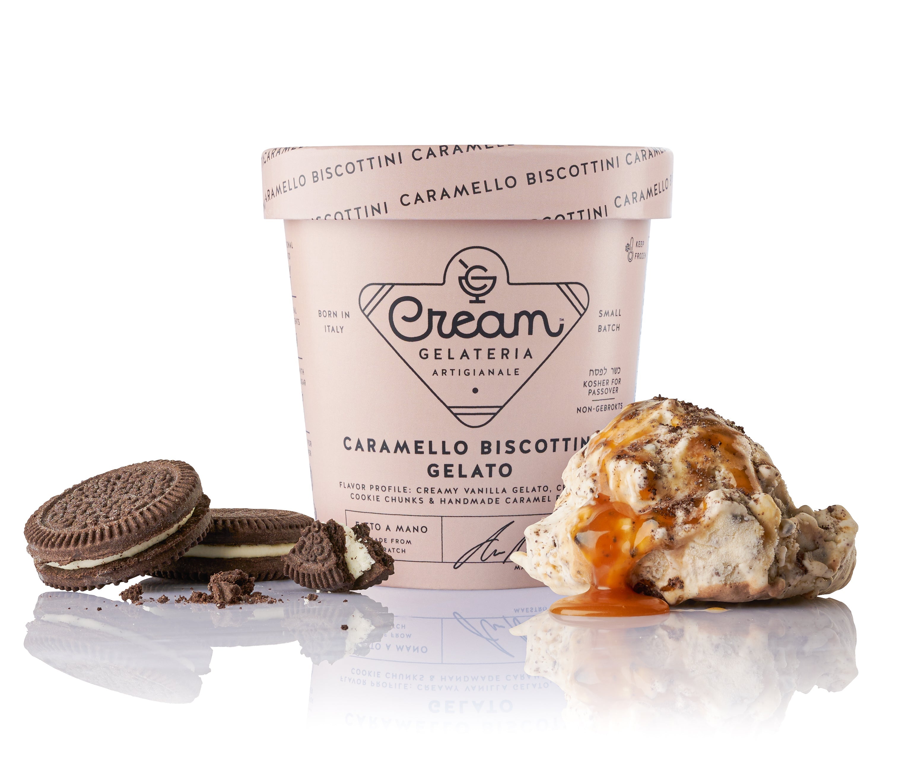 Cream Gelato - Caramel Cookie