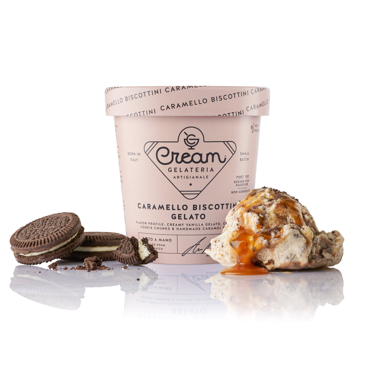 Cream Gelato - Caramel Cookie