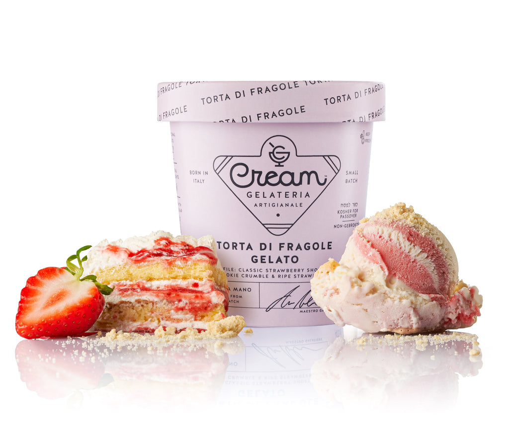 Cream Gelato - Strawberry Shortcake