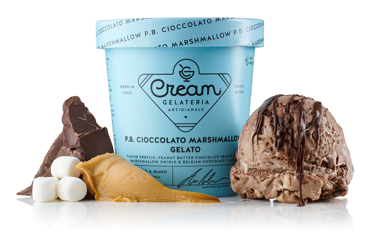 Cream Gelato - PB Choc Marshmallow